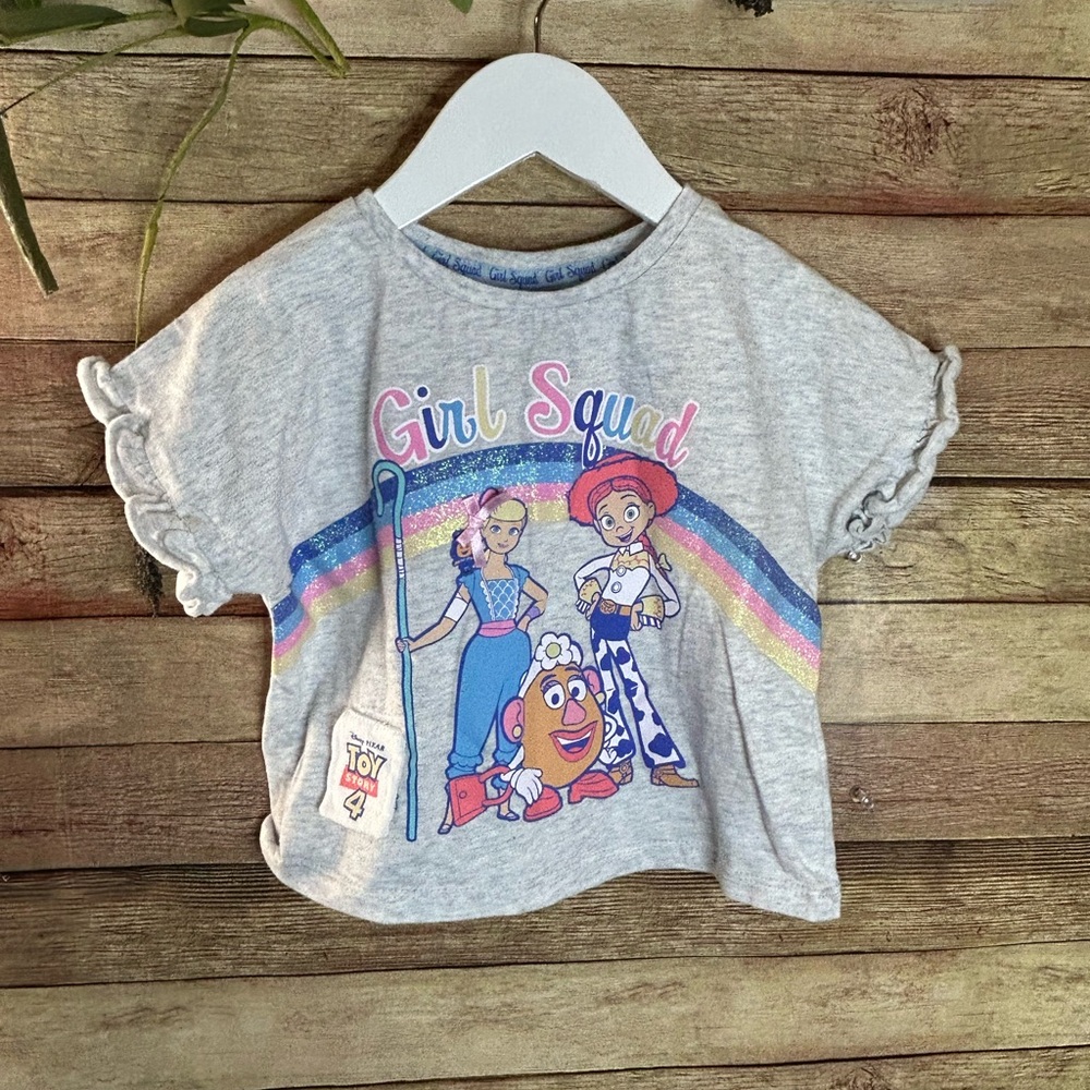 T-Shirt DISNEY Toy Story Jessie, Bo Peep Crop Shirt Toddler Girl Size 2